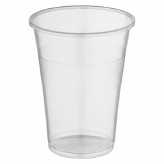 VEPATIM 50 Trinkbecher klar mit Eichstrich bei 0,25l und 0,3l | 250ml 300ml aus PP