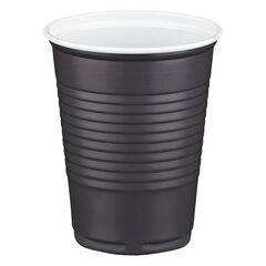 Kaffeebecher Heißgetränkebecher braun/grau-weiß 180 ml Ø 70mm PP 