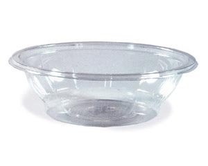 Salatschalen rund Ø 17,6 x 4,8 cm klar 500 ml (PET) 
