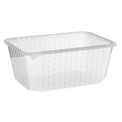 Rechteckschalen klar 1200 ml (PP) 