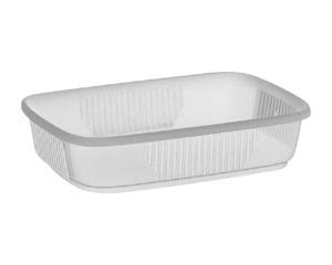 Rechteckbecher klar 125 ml (PP) 