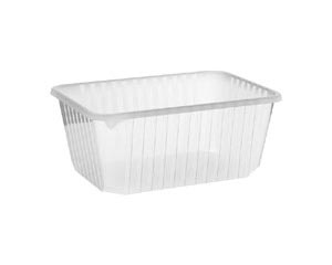 Rechteckschalen klar 1200 ml (PP) 