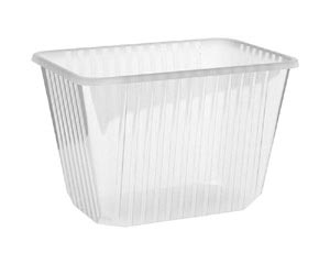 Rechteckschalen klar 2000 ml (PP) 
