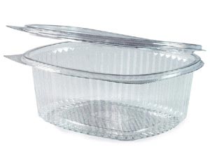 VEPATIM 100 Feinkostbecher oval klar mit Deckel 500 ml (PET)