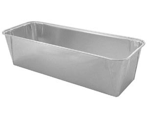 Aluschale eckig 2270 ml 305 x 117 x 80 mm 