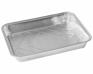 Alu-Menüschalen Aluschalen ungeteilt 930 ml 227 x 177 x 30 mm 