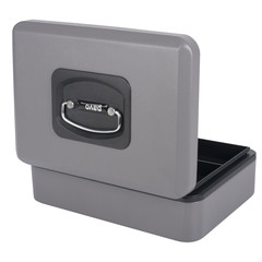 Preview: 1x Deluxe Geldkassette mit praktischer Öffnungsfunktion 250mm silber