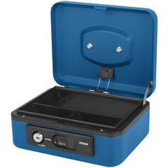 1x Deluxe Geldkassette mit praktischer Öffnungsfunktion 200mm blau