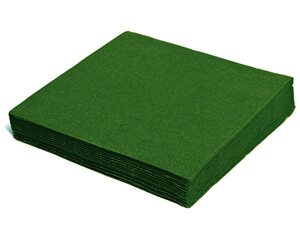 Servietten 24 x 24 cm 1/4 -Falz 2-lagig dunkelgrün 