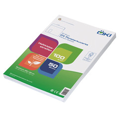 1000x ÖKI Fensterkuvert C4 229x324mm weiß 100 gr. Haftstreifen