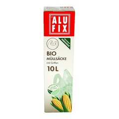15x ALUFIX Biomüllsäcke Biomüllbeutel 10L mit Tragegriff biologisch abbaubar