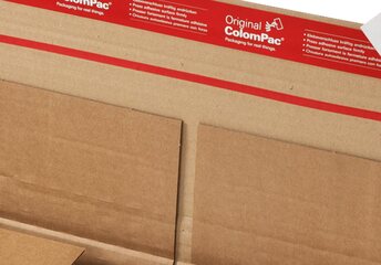 Preview: ColomPac Universal-Versandverpackung 280 x 185 x -85mm Extra Stabil mit Selbstklebeverschluss & Aufreißfaden