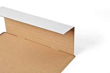 Preview: ColomPac Universal-Versandverpackung 298 x 205 x -85mm mit doppeltem Selbstklebeverschluss & Aufreißfaden weiß