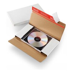 ColomPac CD-Jewel-Mailer DIN Lang 225 x 125 x 12mm Selbstklebeverschluss & Aufreißfaden für 1 CD / DVD mit Hülle