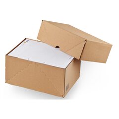 ColomPac Aufrichtekarton Set Boden und Deckel für A4 - 311 x 227 x 150 mm braun