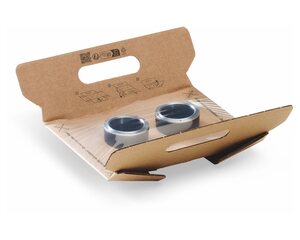 Preview: ColomPac FixTray 'S' - 122x81x75mm - für perfekten Schutz von empfindlichen Kleinteilen mit SK-Verschluss Aufreißfaden braun