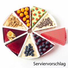 Preview: VEPATIM 18 Tortenstück Backform Pünktchen backfest fettdicht 75x110x35 mm