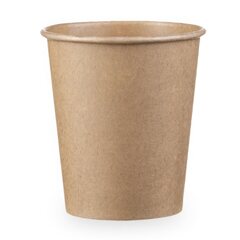 50x Kaffeebecher 'Coffee To Go'  Pappbecher 100% ohne Kunststoff braun 200ml