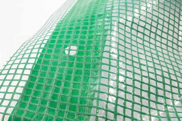 Preview: (€ 1,86/m2-€ 7,89/m2) Gitterplane 1,50 x 1-15m transparent grün Gitter 250 g/m² 