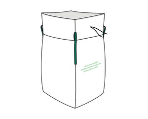 Big Bag 90 x 90 x 120 cm Typ Mineralwolle KMF mit 4 Hebeschlaufen + Schürze