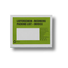 Dokumententaschen aus Pergamin Papier Lieferschein/Rechnung grün C6 