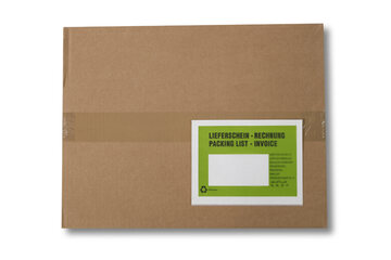Preview: Dokumententaschen aus Pergamin Papier Lieferschein/Rechnung grün C6 