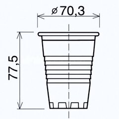Preview: VEPATIM 100 Trinkbecher weiß 0,15 l 150 ml aus PP Ø 70 mm