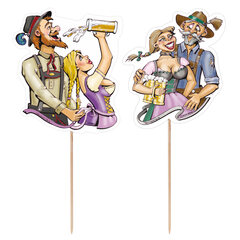 VEPATIM 100 Deko-Picker "Trachtenpärchen Oktoberfest" 160 mm