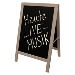 Gehweg-Kreidetafel grau 54x85cm 