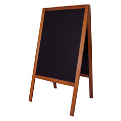 Gehweg-Kreidetafel dunkelbraun wasserfest 61x118cm 