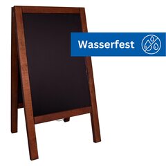 Preview: Gehweg-Kreidetafel dunkelbraun wasserfest 61x118cm 