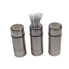 Menagen (Salz Pfeffer Zahnstocher) aus Edelstahl Ø2.9cm 7.2cm 