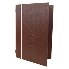 Speisekarte "Elegance" A5 braun 8 Seiten 