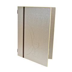 Preview: Speisekarte "Elegance" A5 beige 8 Seiten 