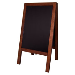 Gehweg-Kreidetafel dunkelbraun wind- und wasserfest 60x100cm 