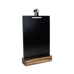 Tisch-Kreidetafel mit Clip dunkelbraun A5 