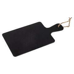 Preview: Wand-Kreidetafel "Naturstein" aus Schiefer schwarz zum Aufhängen 18 x 34cm