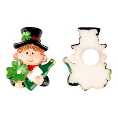 Preview: Glücksbringer "Rauchfangkehrer Schornsteinfeger mit Flasche" ca. 4 cm 