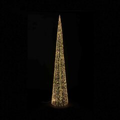 Preview: Weihnachtsbaum Pyramide aus Metall/PET mit LED warmweiß 180cm 
