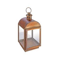 Laterne "Antike" aus Metall/Glas gold 33cm 