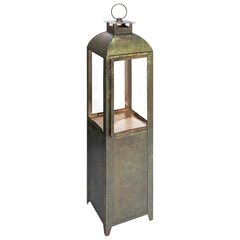 Laterne "Patina" aus Metall/Glas grün 91cm 