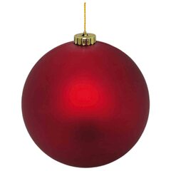 Weihnachtskugeln Christbaumkugeln XXL aus Kunststoff rot matt Ø25cm 