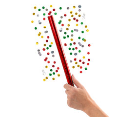 Konfetti Stab bunt-metallic 35cm schwer entflammbar 