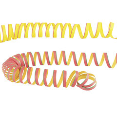 Preview: Luftschlangen aus Papier bunt schwer entflammbar 4m 