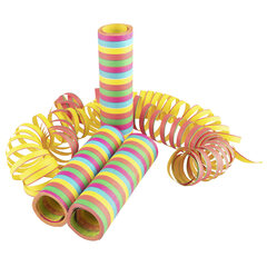 Preview: Luftschlangen aus Papier bunt schwer entflammbar 4m 