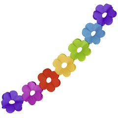 Blumen-Girlande "Farbenspiel" aus Papier schwer entflammbar Ø18cm 7.2m 