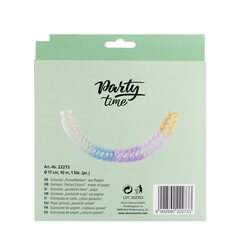 Preview: Girlande "Pastellfarben" aus Papier schwer entflammbar Ø17cm 10m 