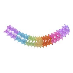 Girlande "Farbenspiel" aus Papier schwer entflammbar Ø12cm 3.6m 
