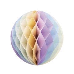 Wabenball "Pastellfarben" aus Papier schwer entflammbar Ø32cm 