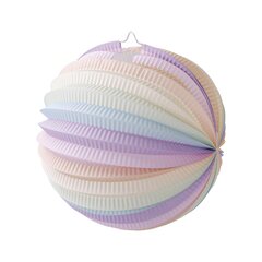Lampion "Pastellfarben" aus Papier schwer entflammbar Ø25cm 